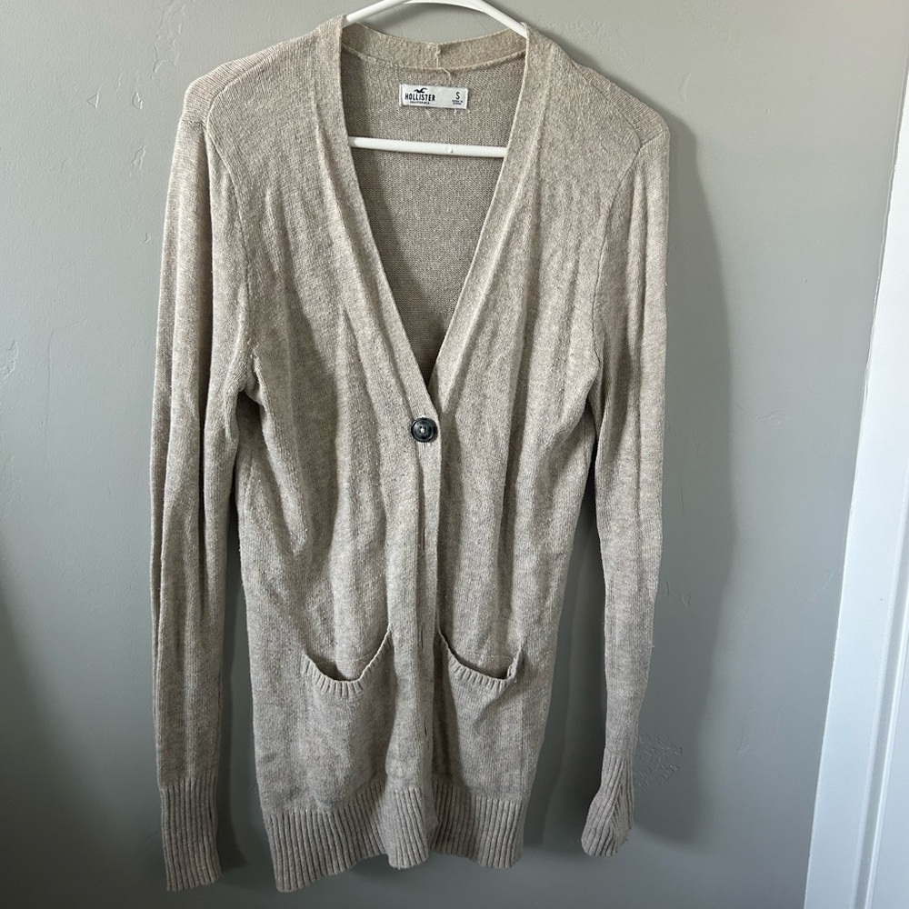Hollister Cardigan, Size S, Light Brown